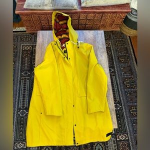 Pendleton Pelican Point Yellow Waterproof Rain Slicker Size Large Women’s
